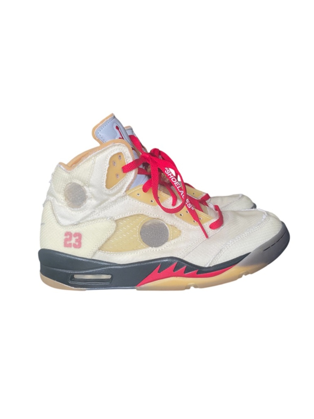 **Nike Off-White x Air Jordan 5 Retro "Sail" – Size 11 (NO INSOLES)** - Picture 4 of 12
